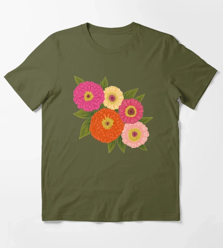 ZINNIA T-Shirt Olive Green