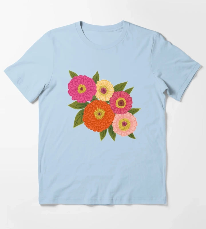 ZINNIA T-Shirt Sky Blue