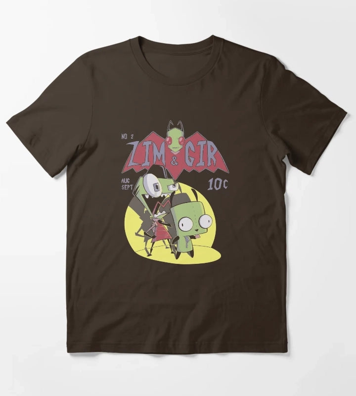 Zim and Gir T-Shirt Brown