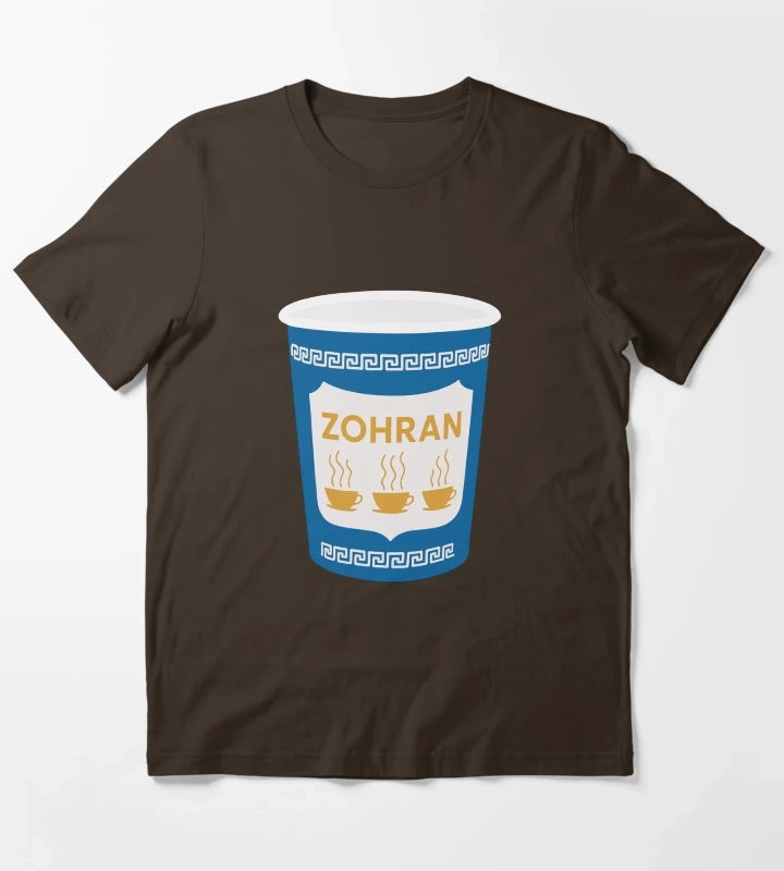 Zohran for New York City Coffee Cup T-Shirt Brown