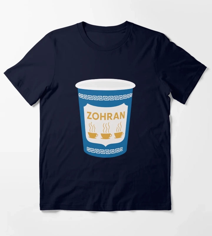Zohran for New York City Coffee Cup T-Shirt Navy