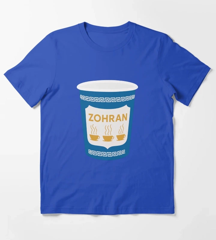 Zohran for New York City Coffee Cup T-Shirt Blue