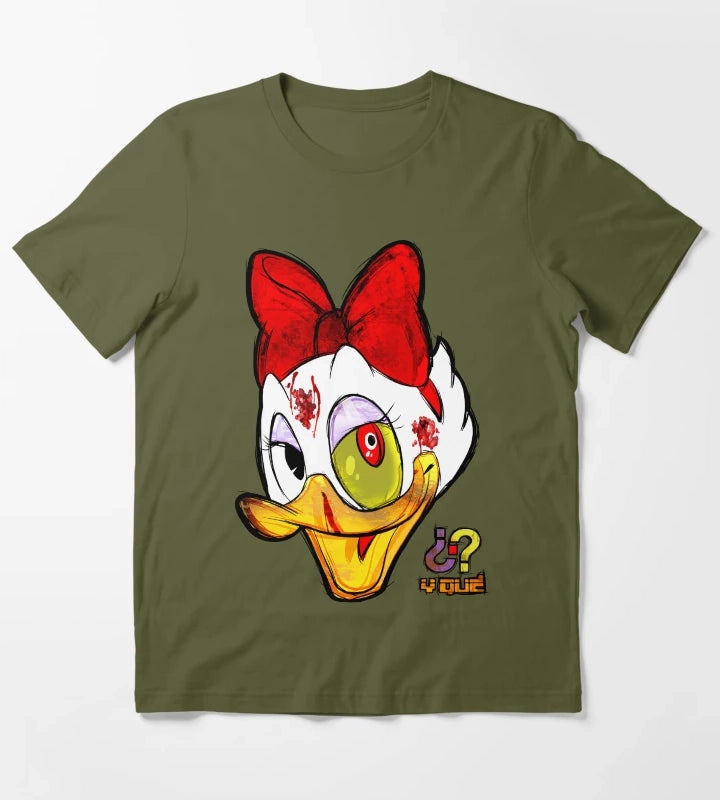 Zombified Duck T-Shirt Olive Green