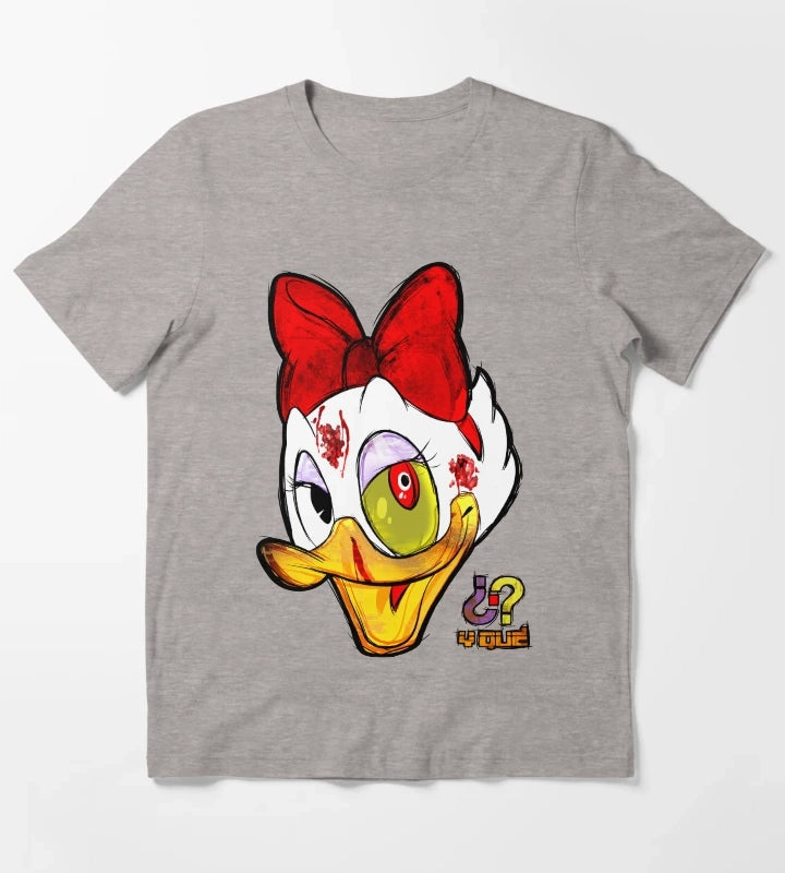Zombified Duck T-Shirt Heather Grey