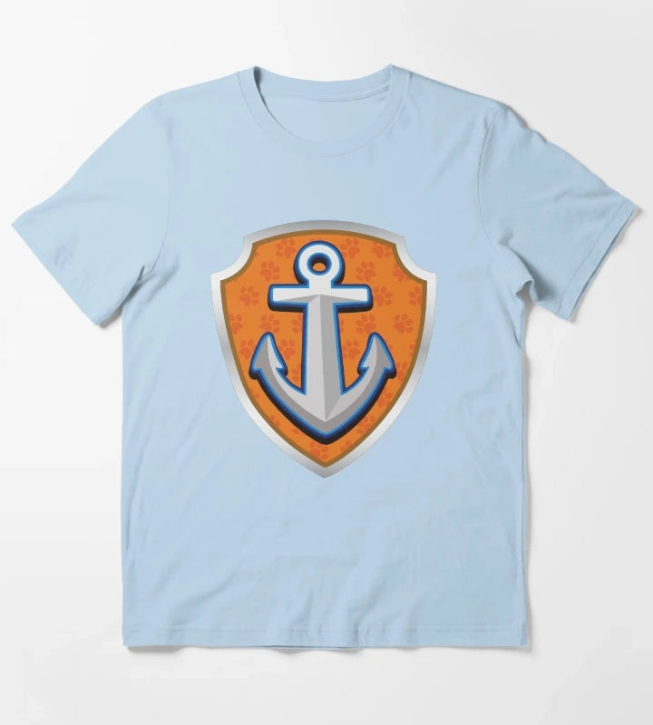 Zuma Water Puptag GraphicLoveShop T-Shirt Sky Blue