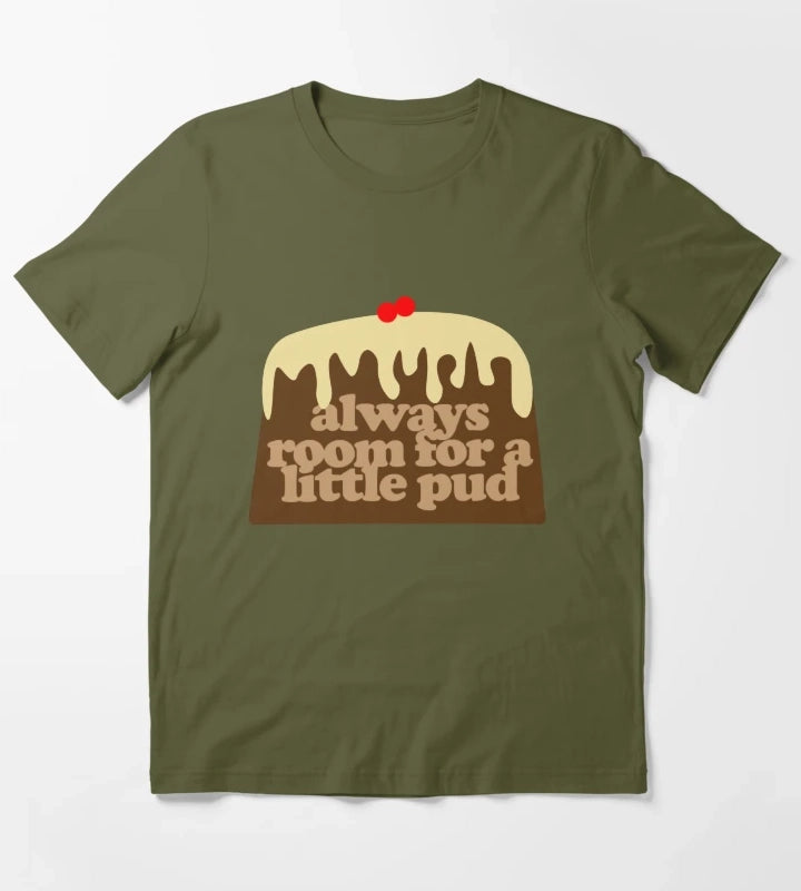 always room for a little christmas pud T-Shirt Olive Green