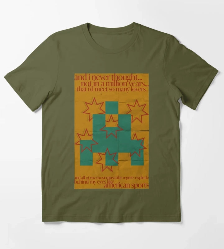 american sports arctic monkeys T-Shirt Olive Green