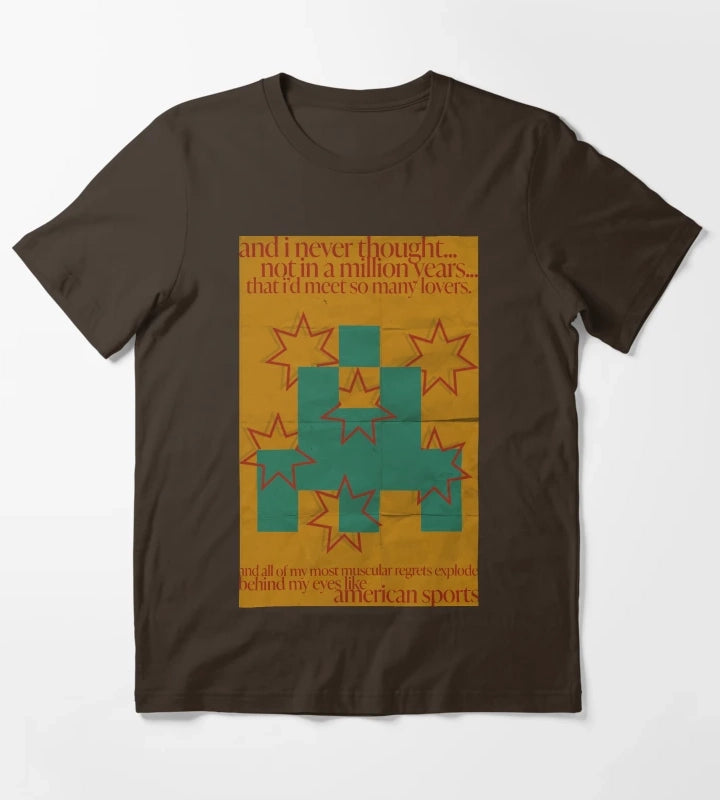 american sports arctic monkeys T-Shirt Brown
