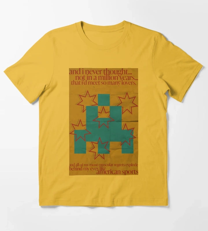 american sports arctic monkeys T-Shirt Yellow