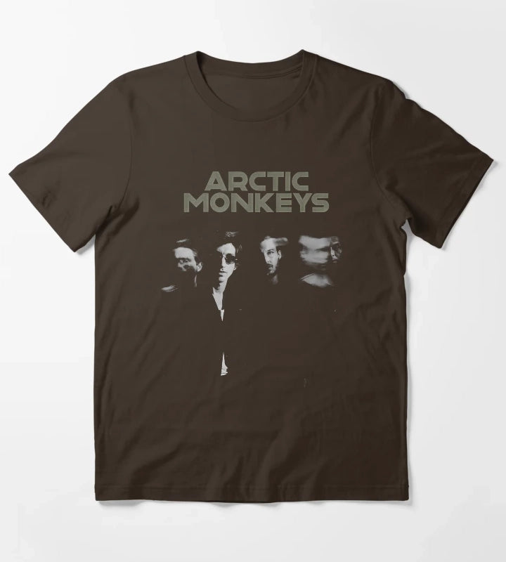 arctic monkeys merch T-Shirt Brown