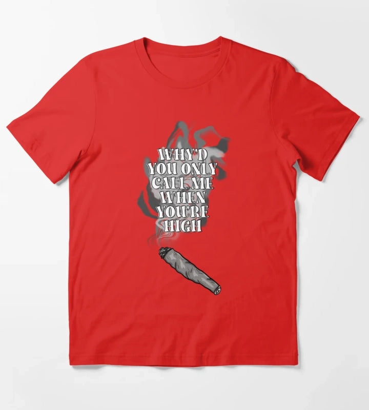 arctic monkeys whyd you only call me white T-Shirt Red