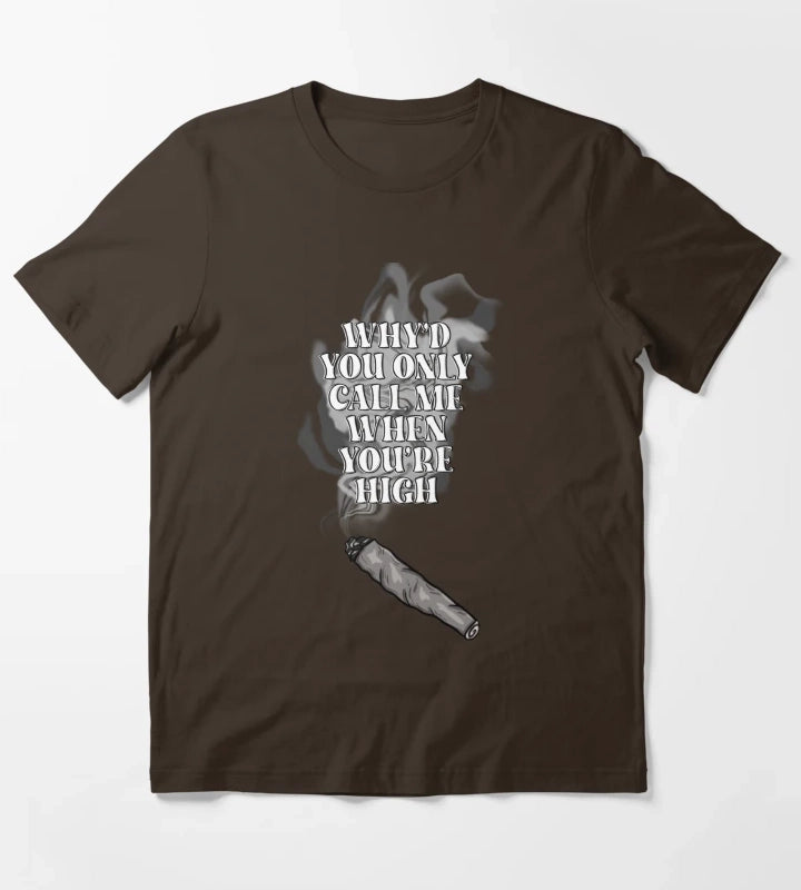 arctic monkeys whyd you only call me white T-Shirt Brown