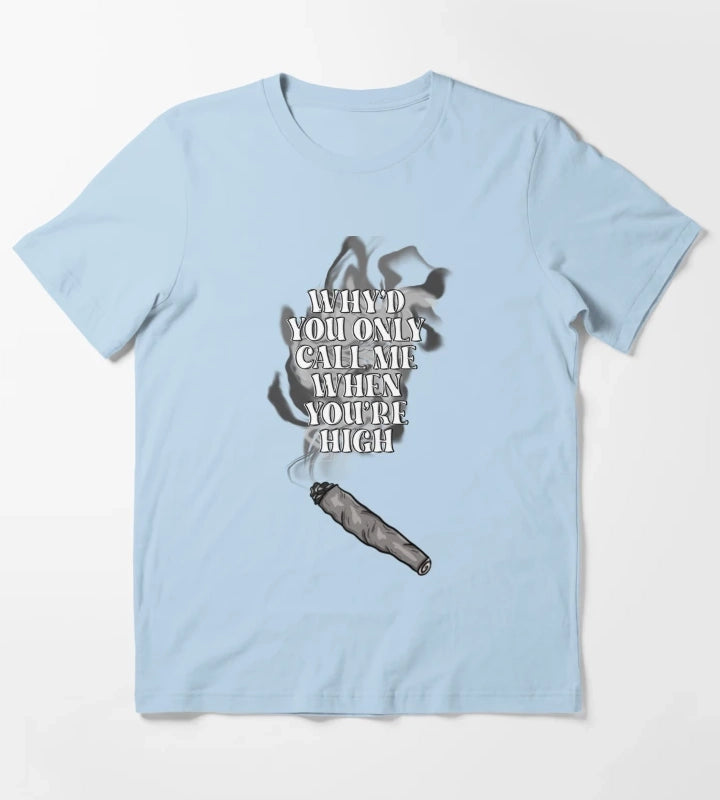 arctic monkeys whyd you only call me white T-Shirt Sky Blue
