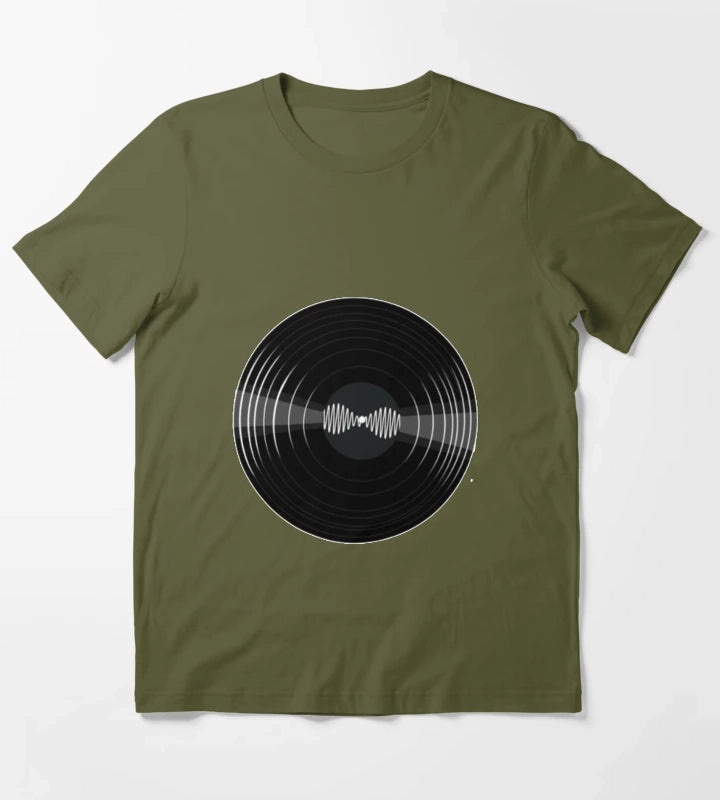 arcticmonkeysonvinyl1 T-Shirt Olive Green