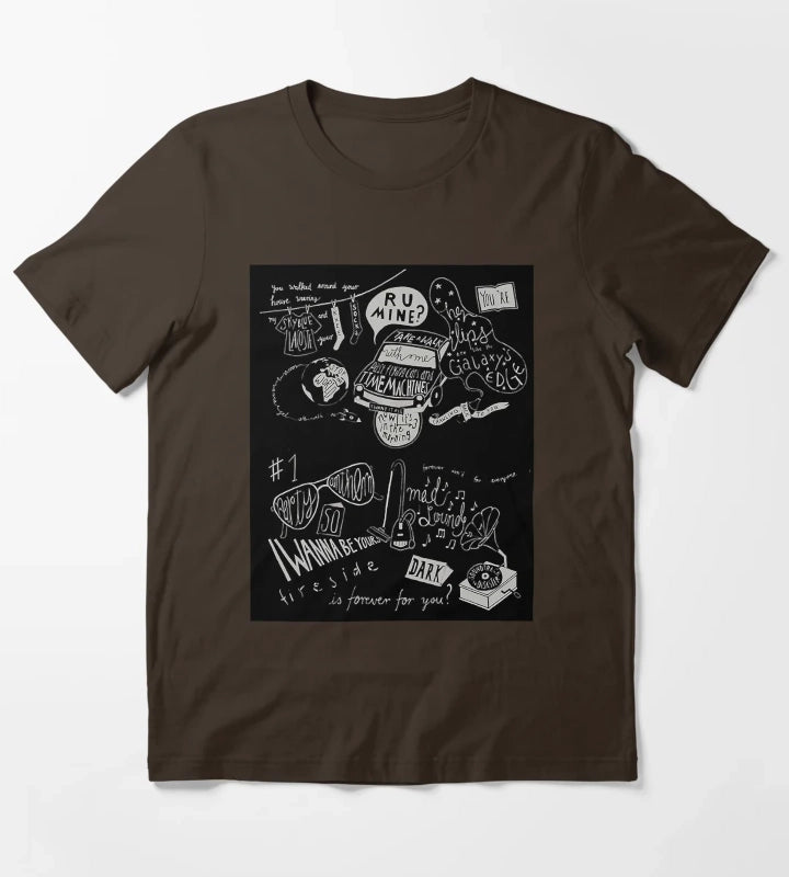 artic monkeysartic monkeypunkmusicbritpop T-Shirt Brown