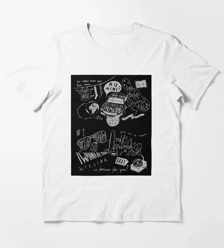 artic monkeysartic monkeypunkmusicbritpop T-Shirt White