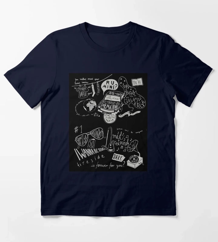 artic monkeysartic monkeypunkmusicbritpop T-Shirt Navy