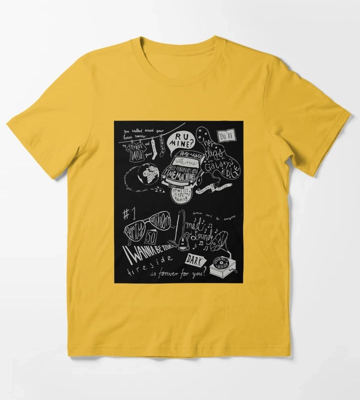 artic monkeysartic monkeypunkmusicbritpop T-Shirt Yellow