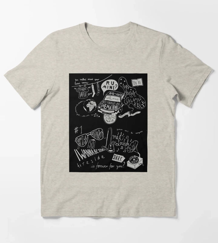 artic monkeysartic monkeypunkmusicbritpop T-Shirt Cream