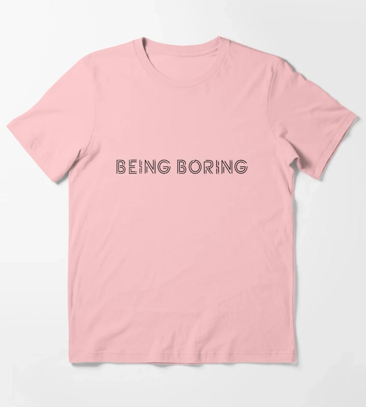 being boring black T-Shirt Dark Grey