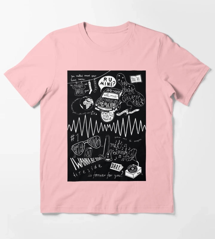black monkeys art T-Shirt Dark Grey