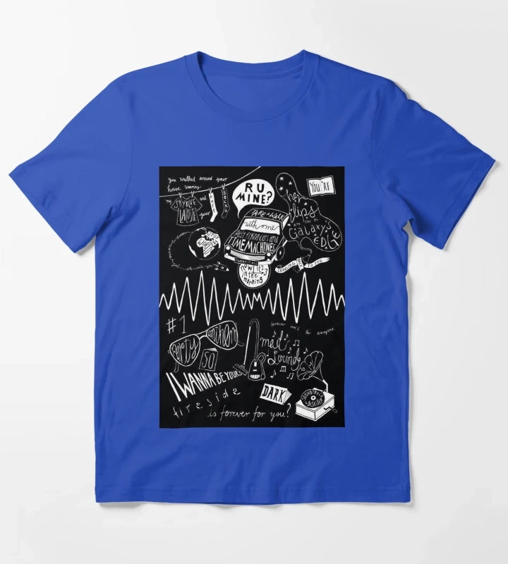 black monkeys art T-Shirt Blue