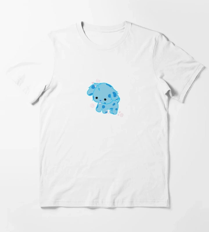 blue T-Shirt White