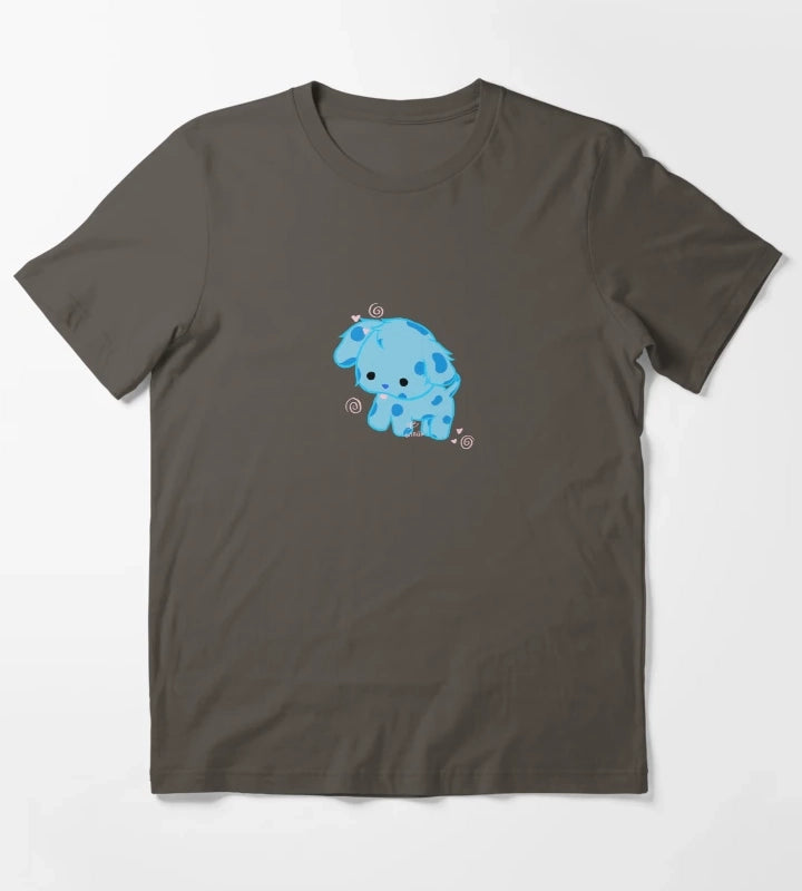 blue T-Shirt Dark Grey