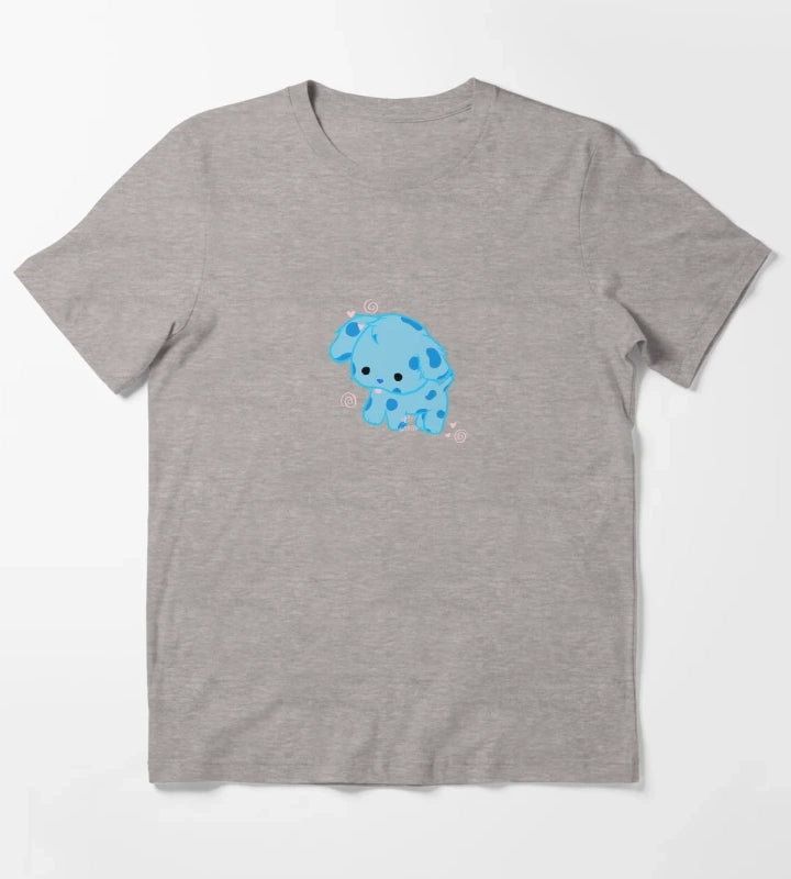 blue T-Shirt Heather Grey
