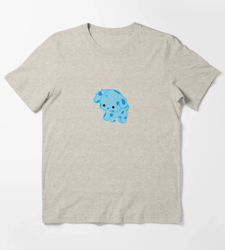 blue T-Shirt Cream