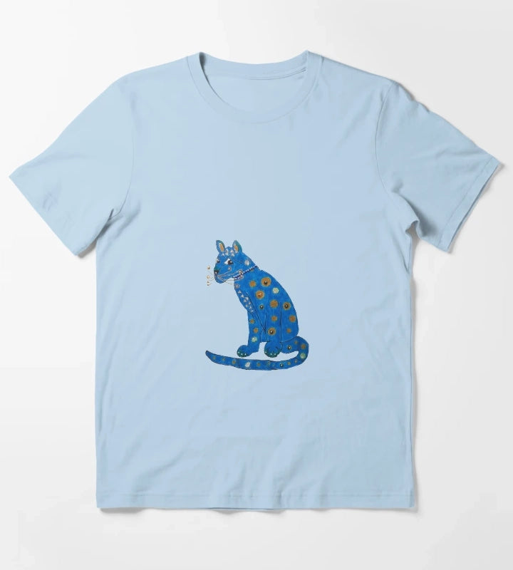 blue cat T-Shirt Sky Blue