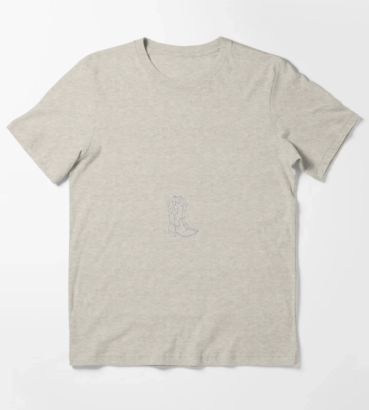 blue cowgirl boots costal cowgirl sticker T-Shirt Cream