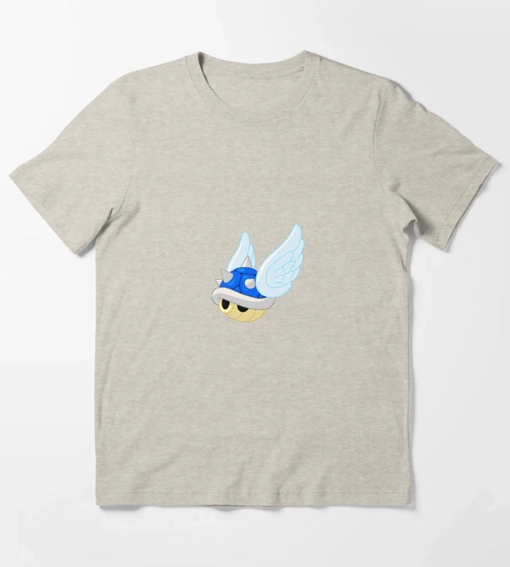 blue shell T-Shirt Cream