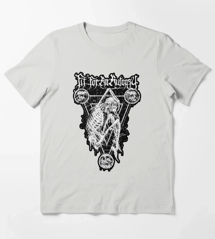 burried triangle T-Shirt Light Grey