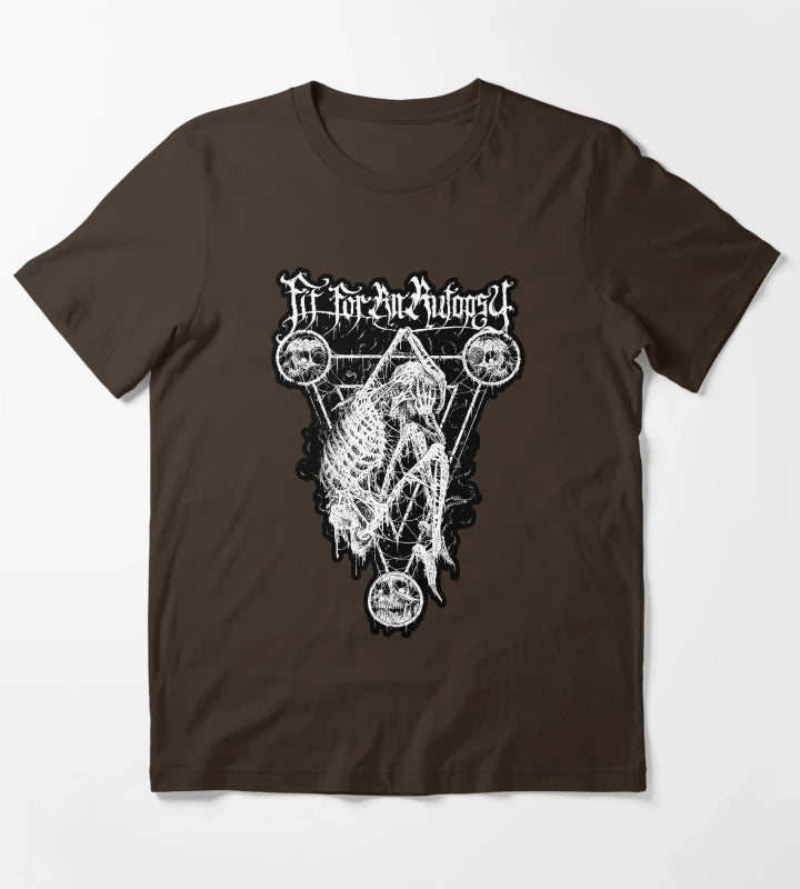 burried triangle T-Shirt Brown