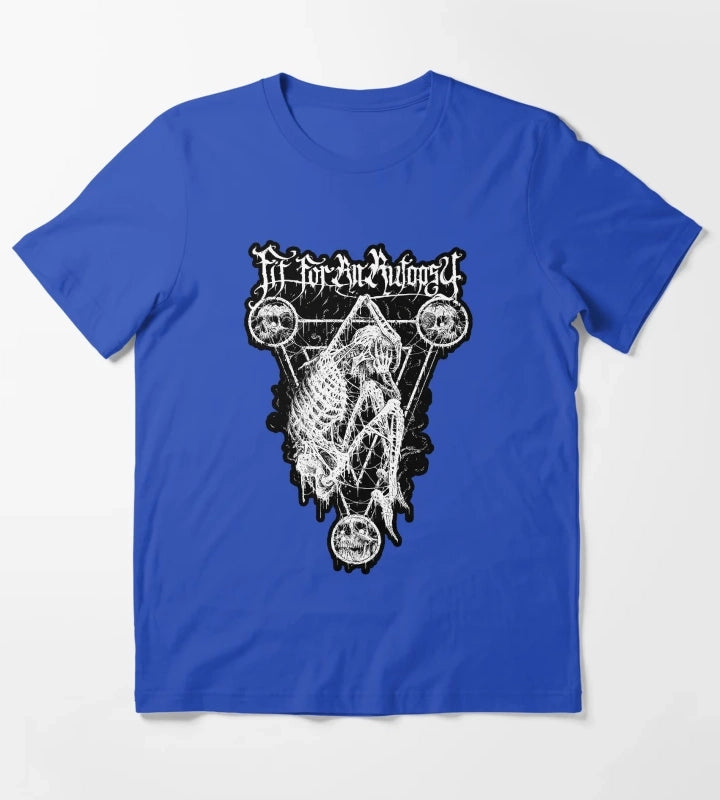 burried triangle T-Shirt Blue