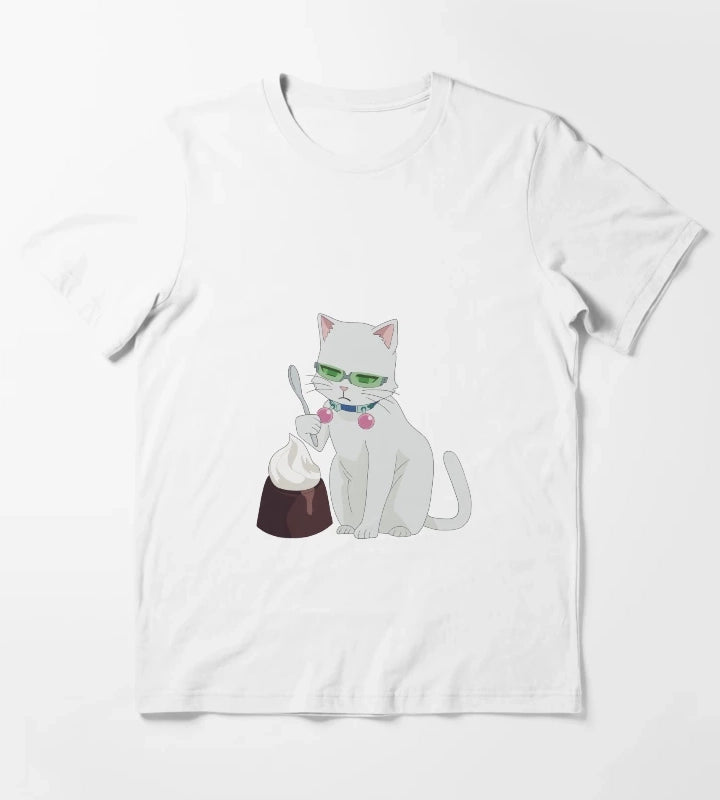 cat saiki feat coffee jelly T-Shirt White