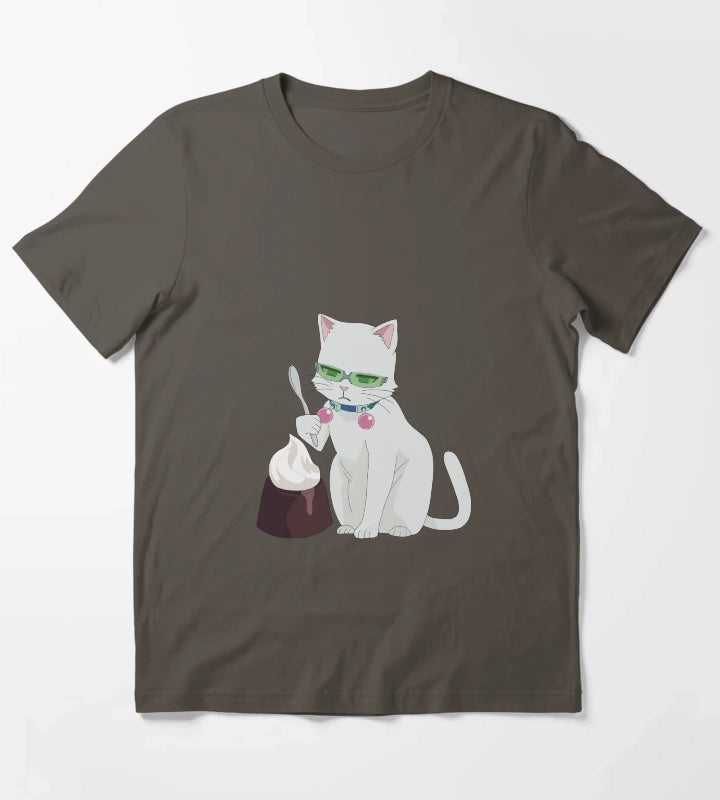 cat saiki feat coffee jelly T-Shirt Dark Grey