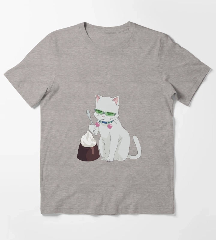 cat saiki feat coffee jelly T-Shirt Heather Grey