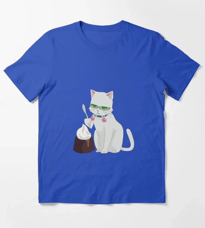 cat saiki feat coffee jelly T-Shirt Blue