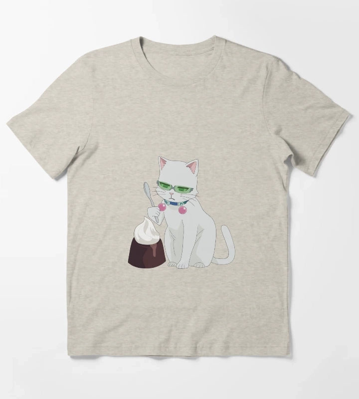 cat saiki feat coffee jelly T-Shirt Cream