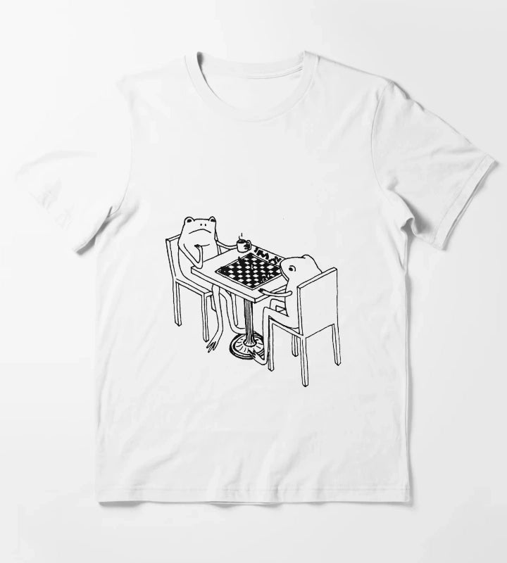 chess match T-Shirt White