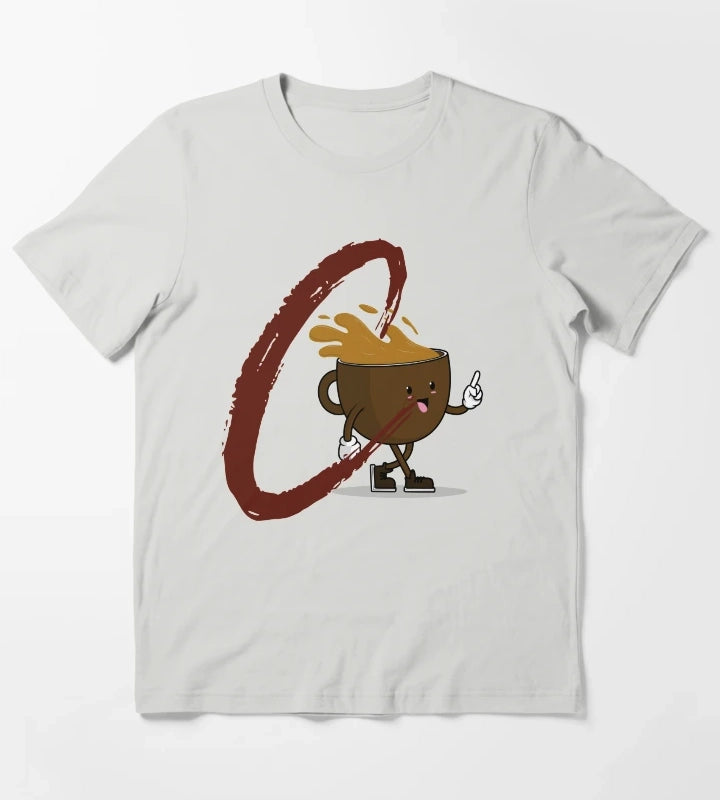coffee alphabet series C T-Shirt Light Grey