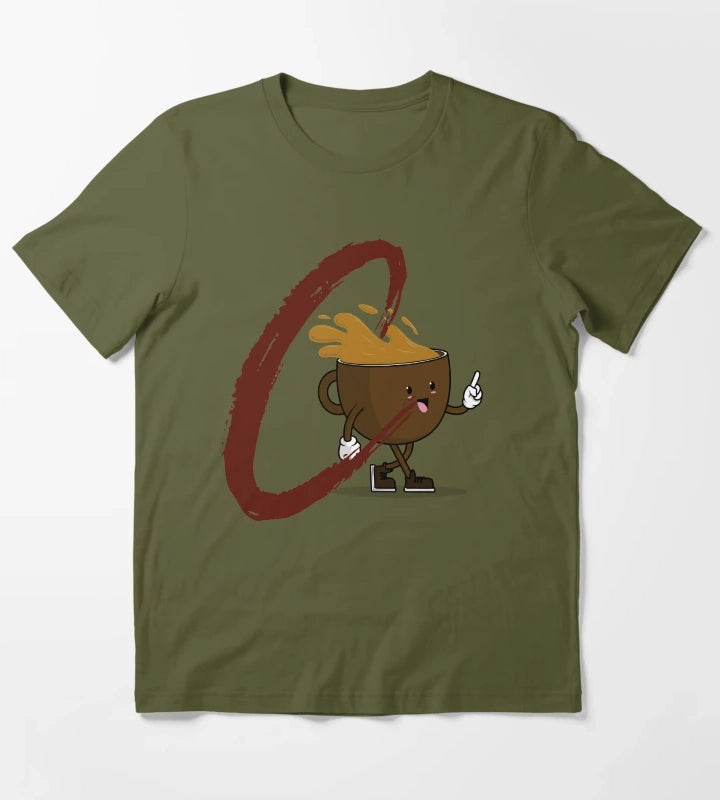 coffee alphabet series C T-Shirt Olive Green