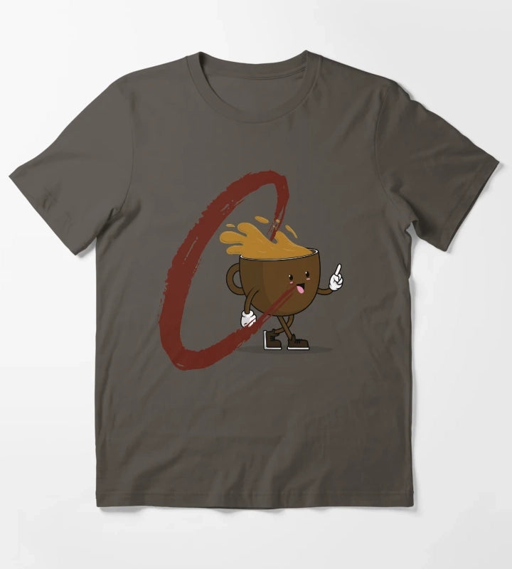 coffee alphabet series C T-Shirt Dark Grey