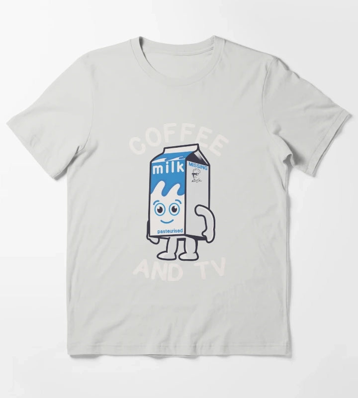 coffee and tv T-Shirt Light Grey