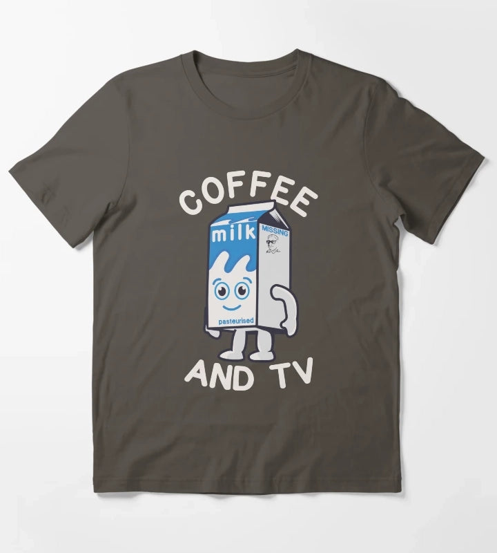 coffee and tv T-Shirt Dark Grey