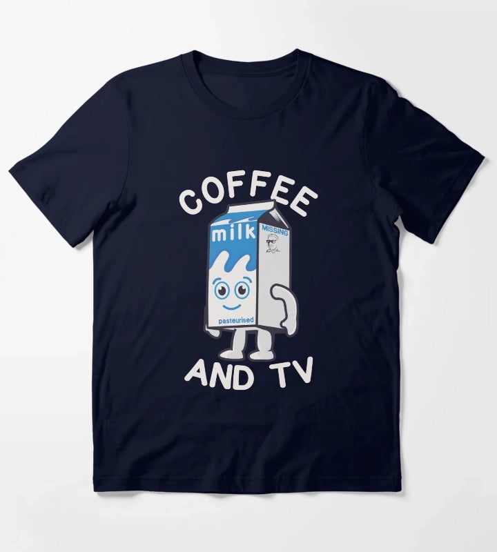 coffee and tv T-Shirt Navy