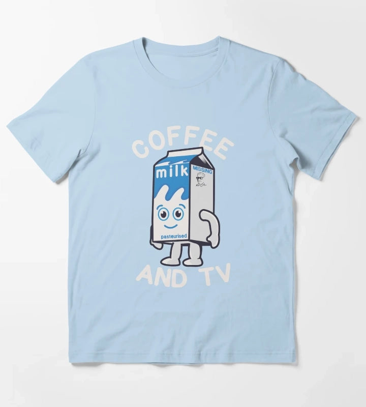 coffee and tv T-Shirt Sky Blue