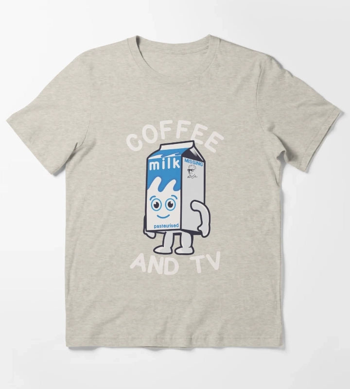 coffee and tv T-Shirt Cream